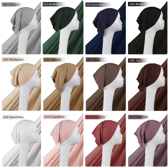 Navy blue modal hijab 185cm - Picture 5 of 5